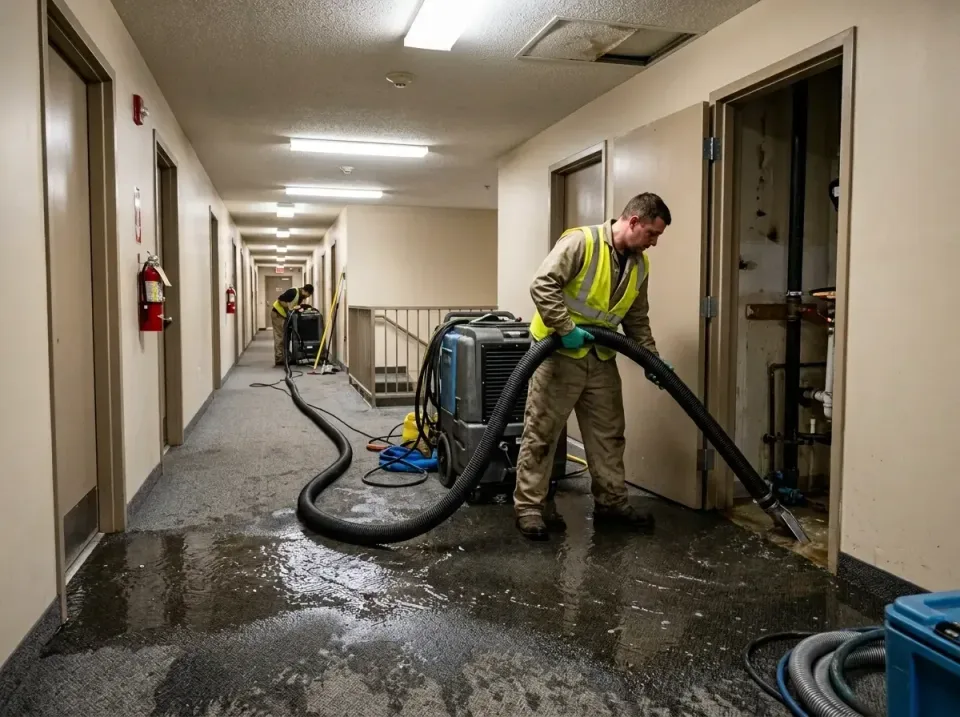 multi-unit-apartment-hallway-f-005 — frequently asked questions, Emergency Burst Pipe Water Extraction & Removal in Four Squ…